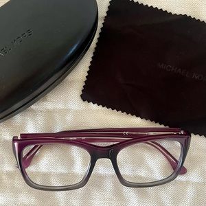 Micheal Kors Purple Prescription Eyeglasses.